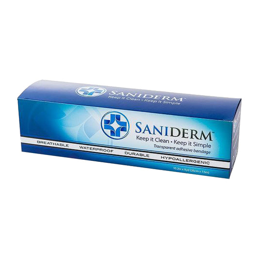 Saniderm Tattoo Aftercare Transparent Adhesive Bandage - 10.2" x 8 yard Roll