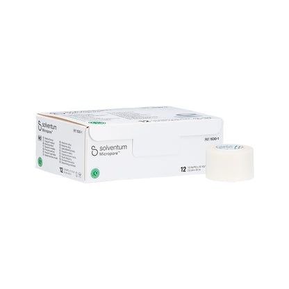 1"-Wide Roll of 3M Micropore Medical Paper Tape — Single or Case of 12 Case of 12