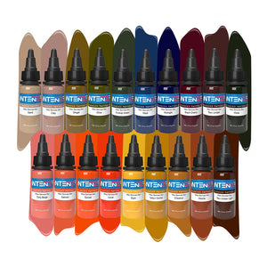 Mike DeMasi Color Portrait Set — Intenze Tattoo Ink — 1oz — 19 Bottles - Painful Pleasures