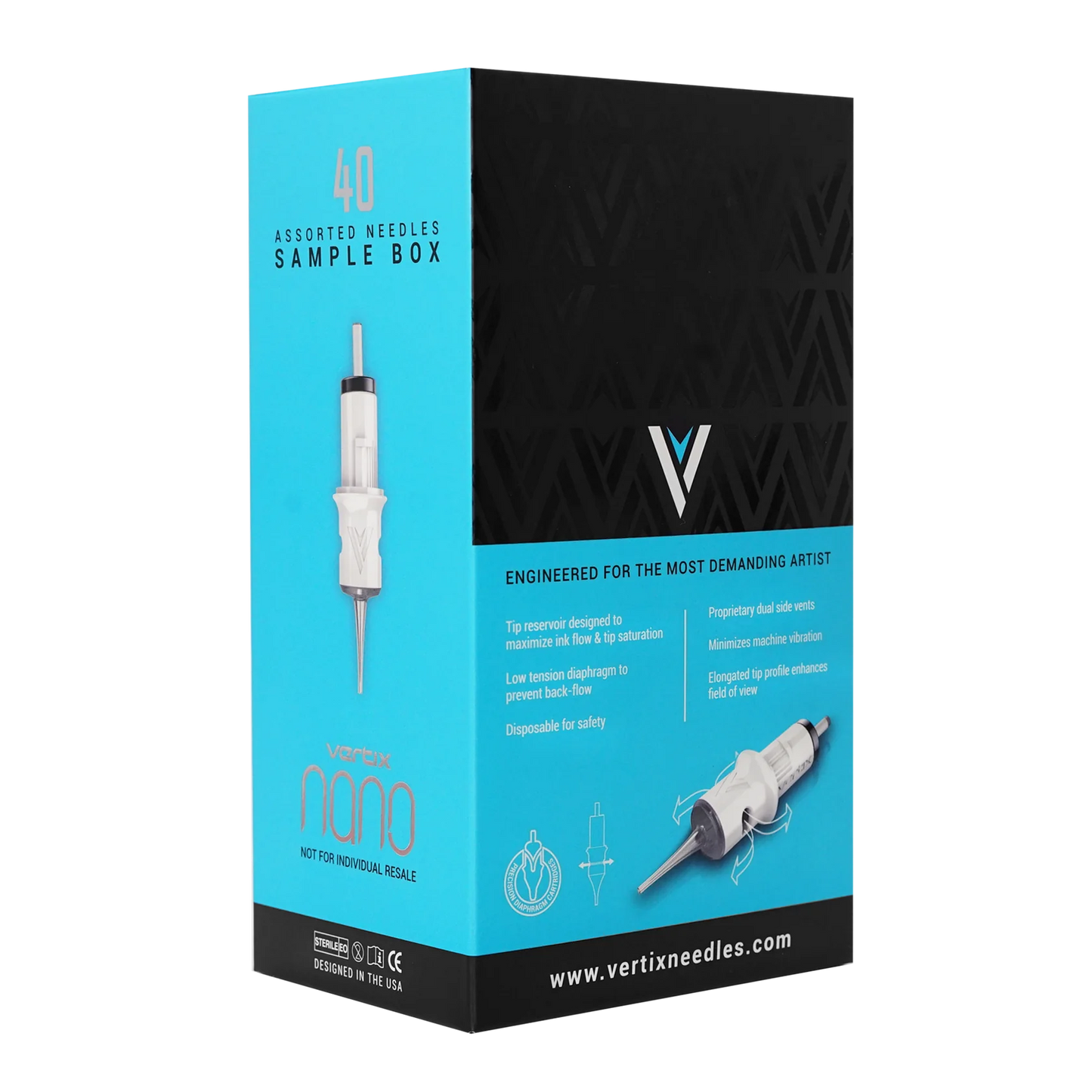 Vertix Nano Membrane Cartridge Needles — Sample Pack of 40
