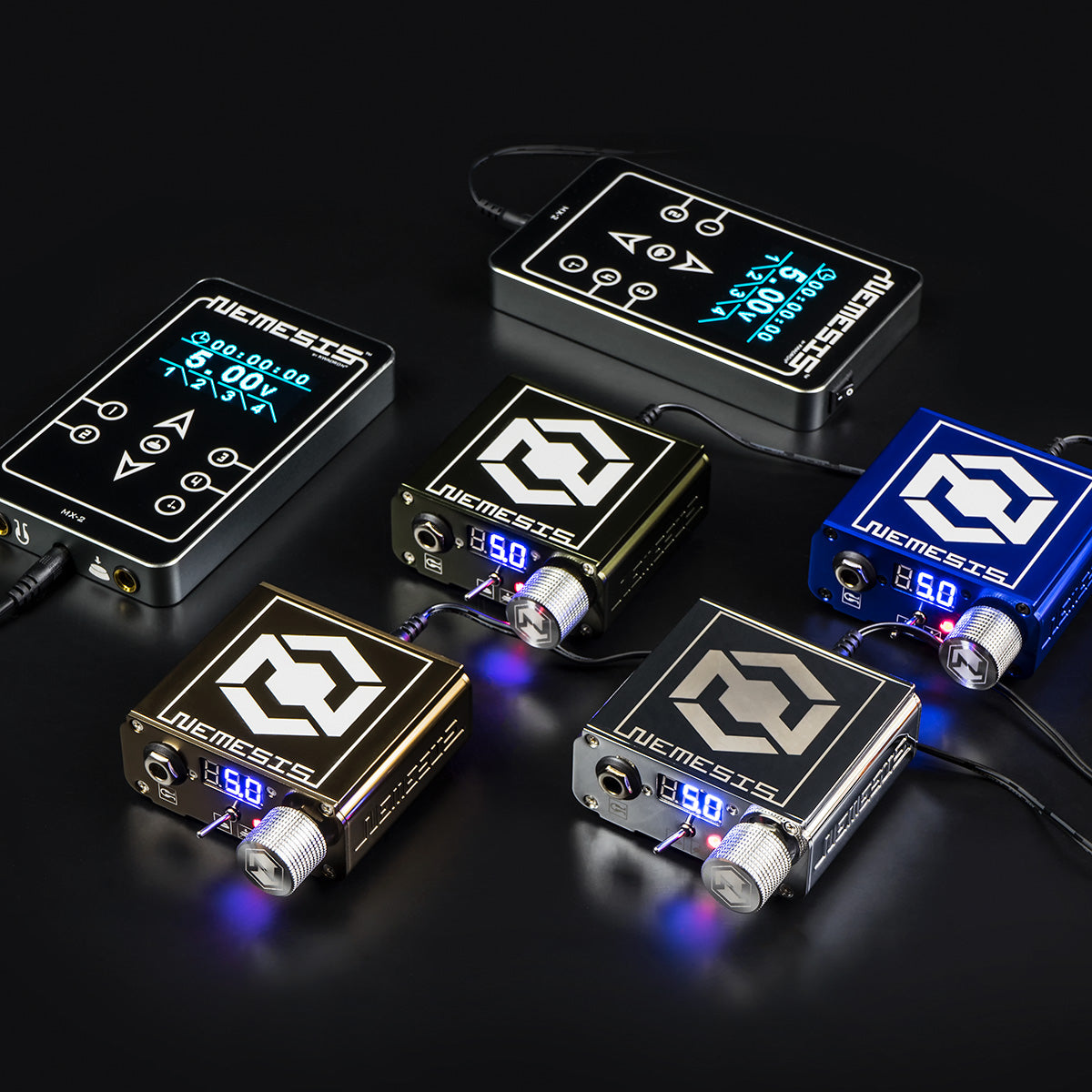 Nemesis Professional Tattoo Power Supply in Red by Kwadron