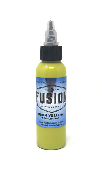 Neon Yellow — Fusion Tattoo Ink — Pick Size - Painful Pleasures