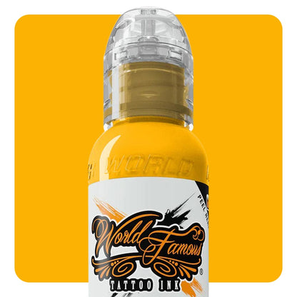 Nice Yellow — World Famous Tattoo Ink — Pick Size - Painful Pleasures