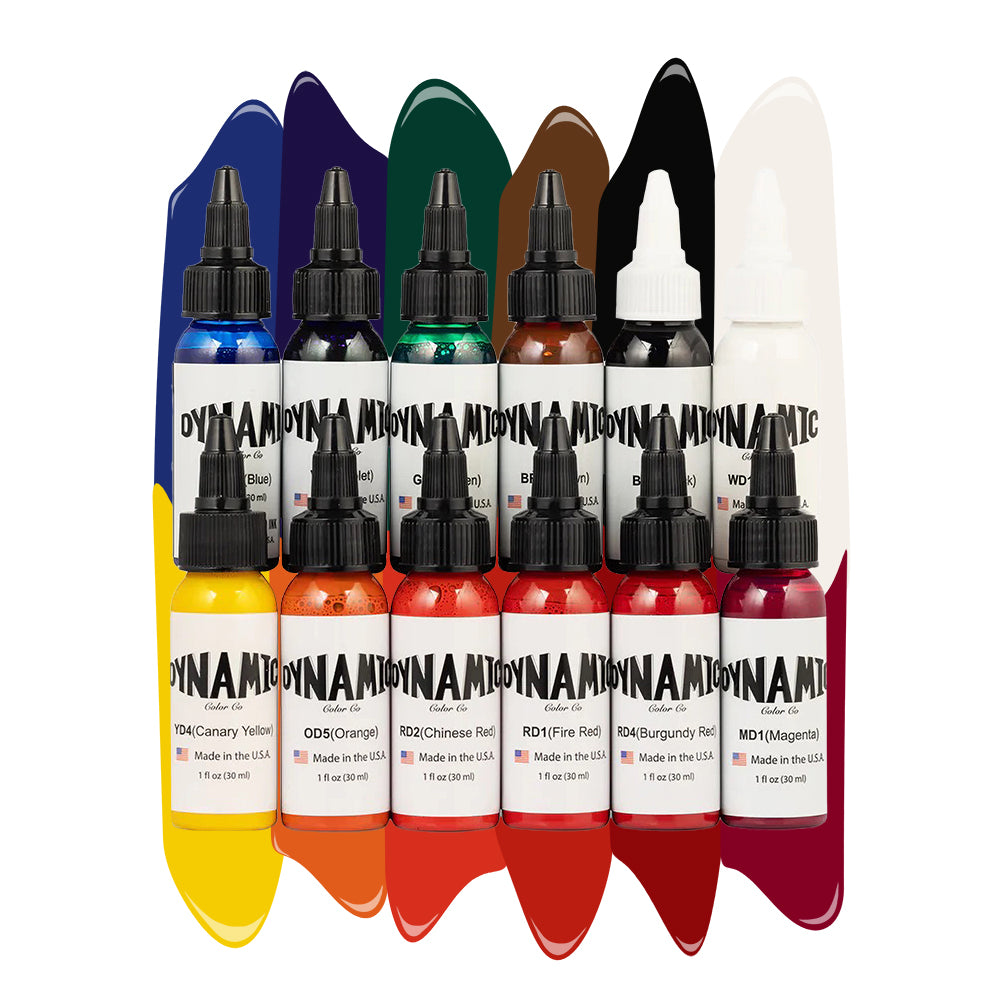 Dynamic OG Tattoo Ink Color Set — 1 oz. Bottles | PainfulPleasures