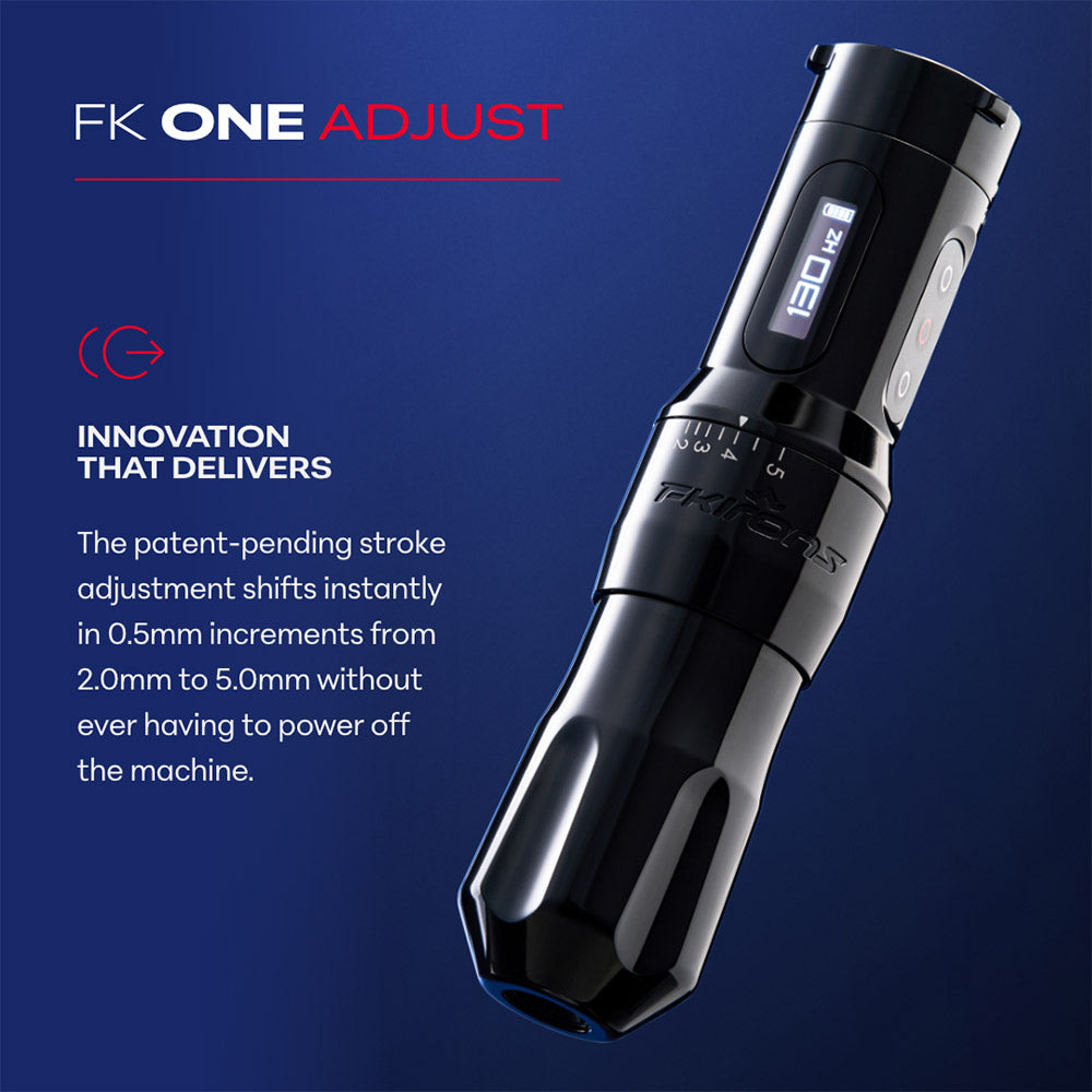 FK One Adjust Wireless Tattoo Machine - Pick Color