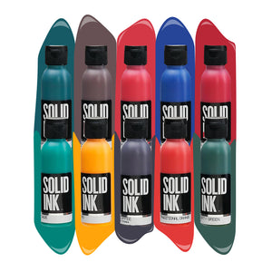 10 Color Old Pigments Set — Solid Ink — 2oz Bottles - Painful Pleasures