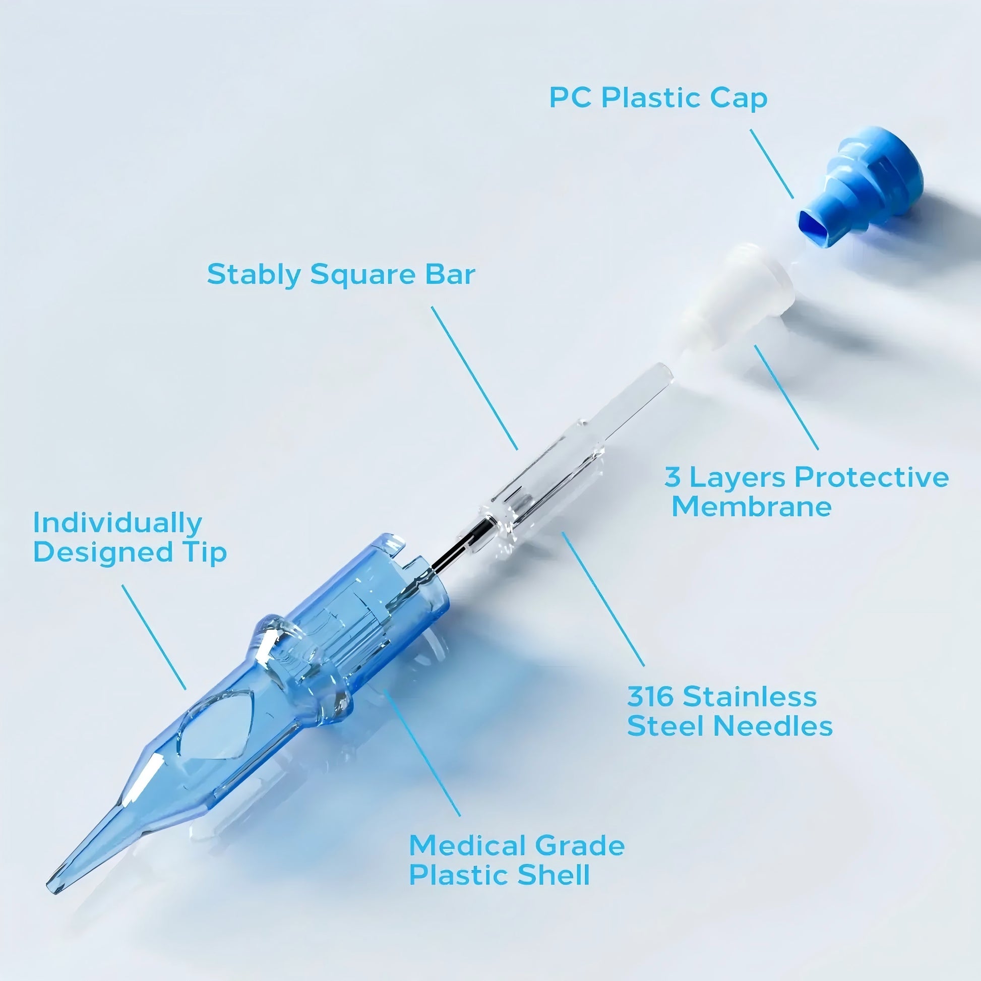Emalla Eliot Needle Cartridges — Box of 20 - Painful Pleasures
