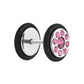 FAKE PLUG 9 Stone Pink BLING Fake Piercing - 16g thin post - Price Per 1