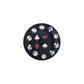 FAKE PLUG 10 Stone Black POKER Fake Piercing - 16g thin post - Price Per 1