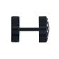 FAKE PLUG 10 Stone Black POKER Fake Piercing - 16g thin post - Price Per 1