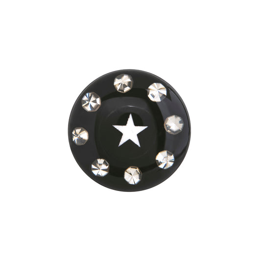 FAKE PLUG 8 Stone Black Fake Piercing STAR - Price Per 1