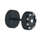 FAKE PLUG 8 Stone Black Fake Piercing STAR - Price Per 1