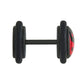 RED YING YANG on Black Fake Illusion Piercing Plug - Price Per 1