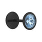 BLUE STONE on Black Fake Illusion Piercing Plug - Price Per 1
