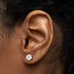 16g Prong Set 8mm Jewel Threaded Stud Earring — Price Per 1