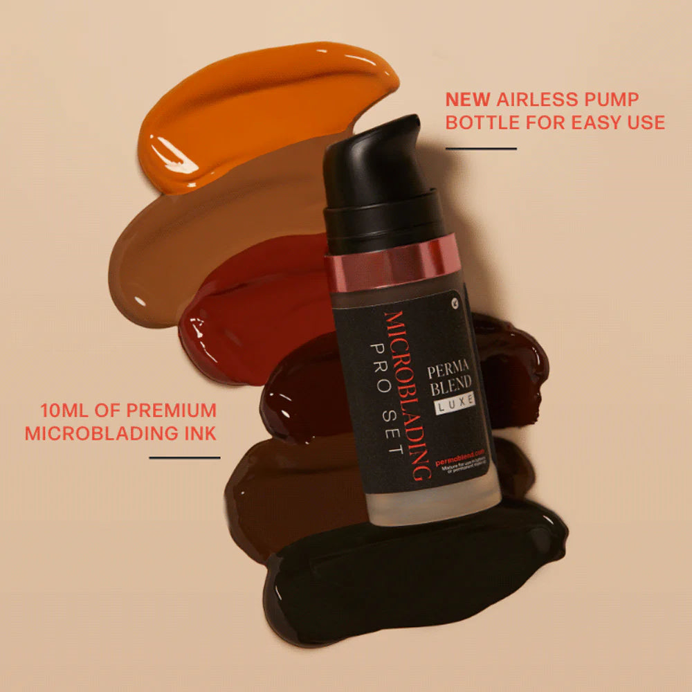 Microblading Pro Set — Perma Blend Luxe — 6 10ml Pump Bottles - Painful Pleasures