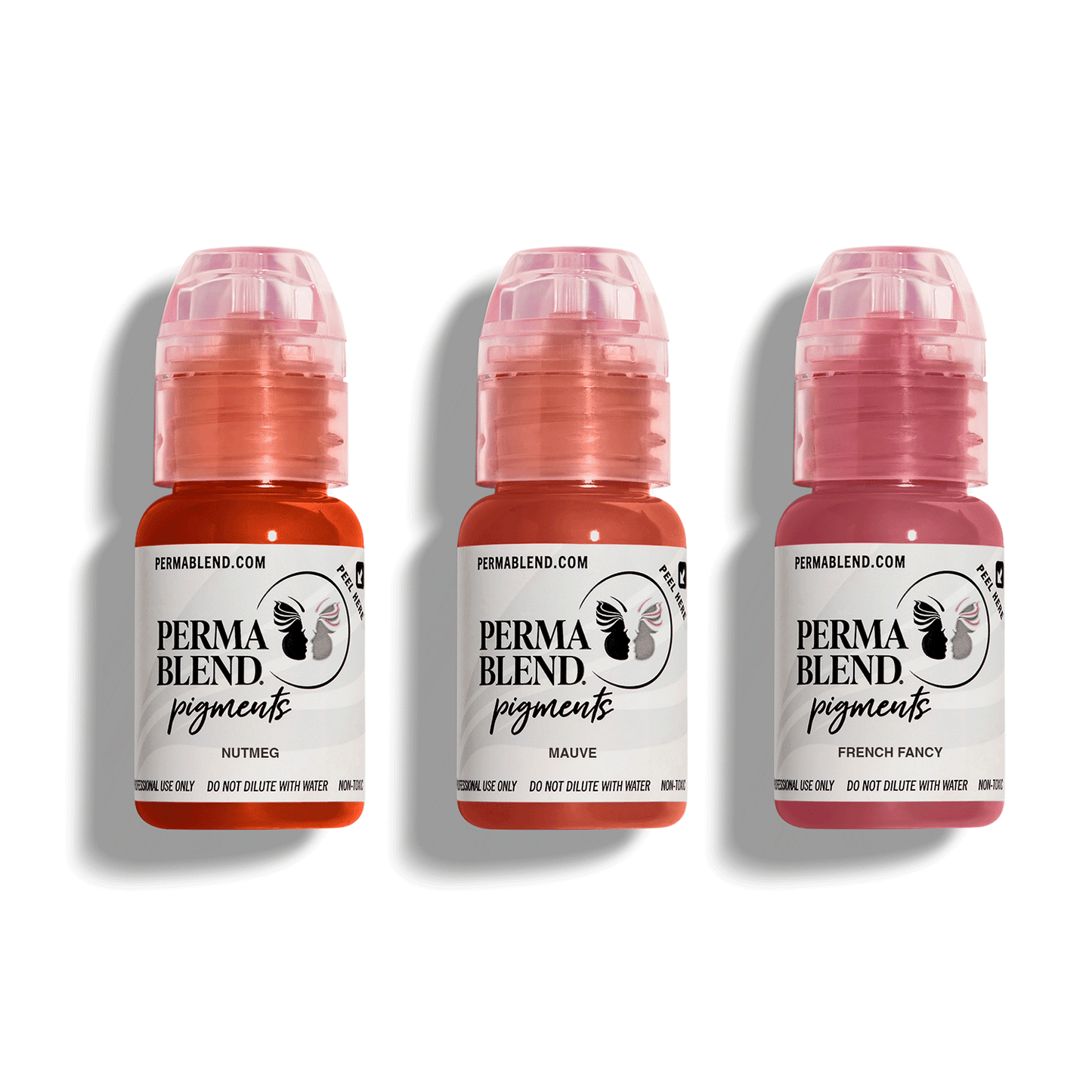 Mauve Lip Mini Set – Perma Blend – 3 1/2oz Bottles - Painful Pleasures