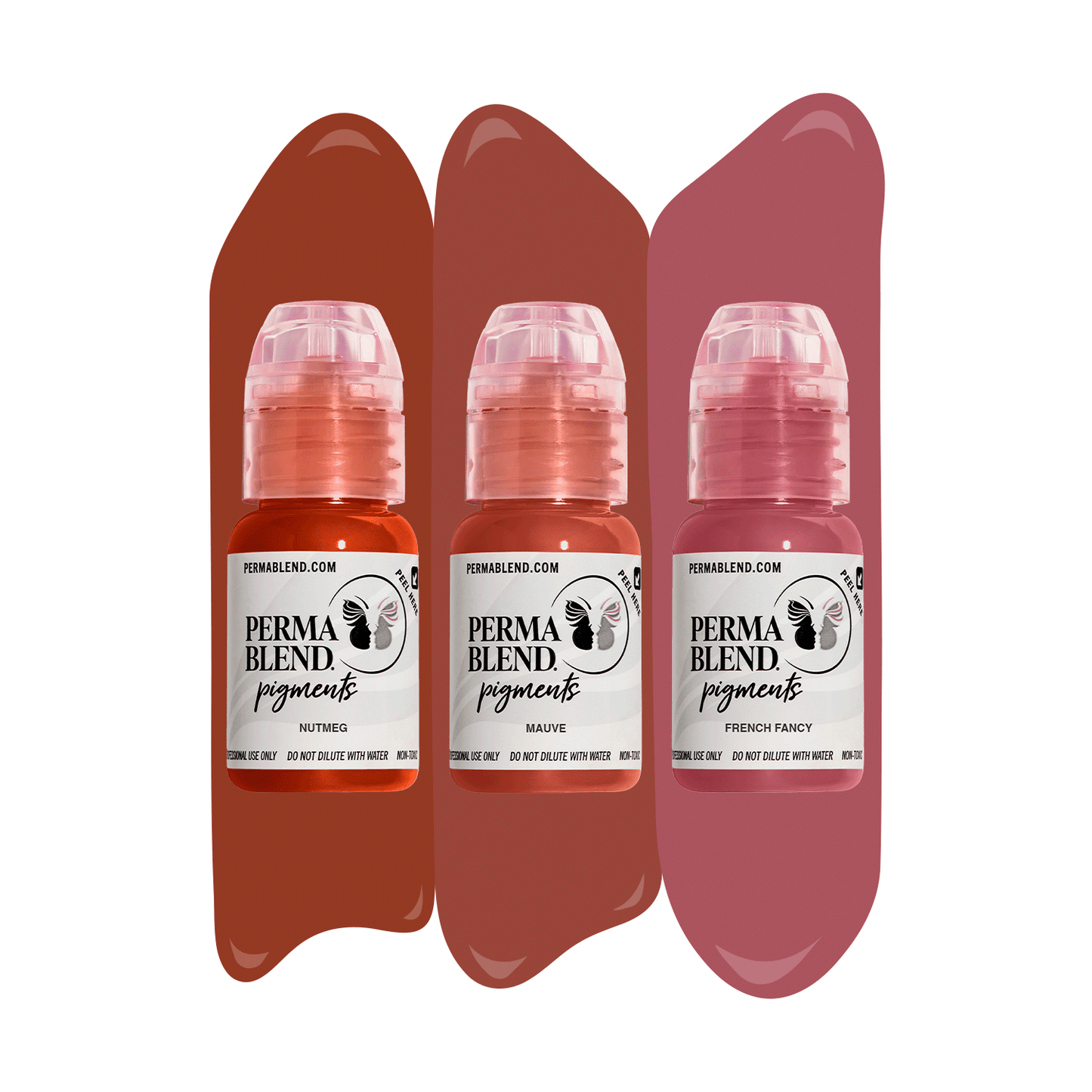 Mauve Lip Mini Set – Perma Blend – 3 1/2oz Bottles - Painful Pleasures