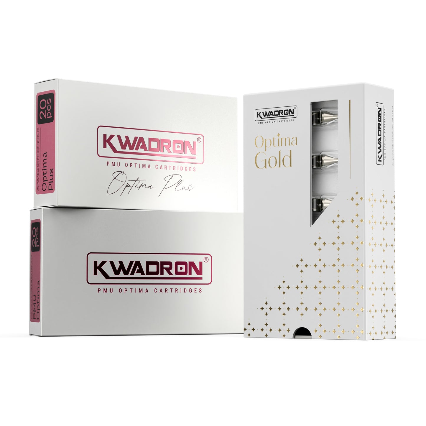 Kwadron Optima PMU Cartridge Tattoo Needles — Box of 20