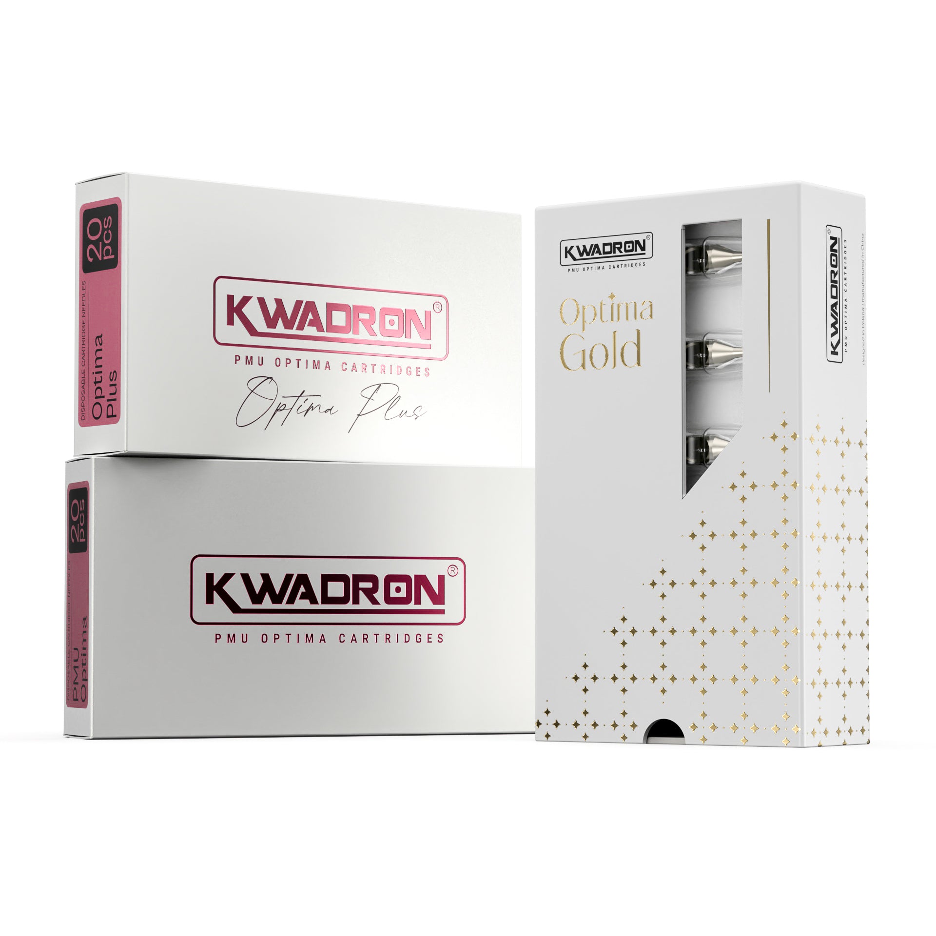 Kwadron Optima PMU Cartridge Tattoo Needles — Box of 20