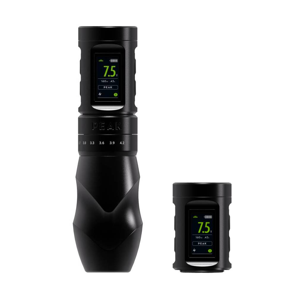 Peak Solice Pro 2 Wireless Tattoo Machine with 1 Spare Battery