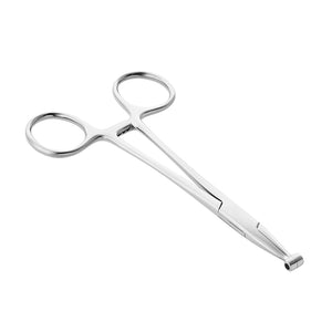 6” Steel Septum Piercing Forceps — Style #3 1