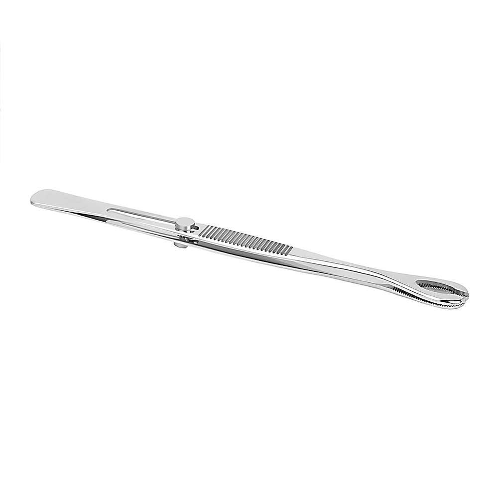 Forester (Sponge) 5 3/4" Tweezers Slotted with Easy Lock