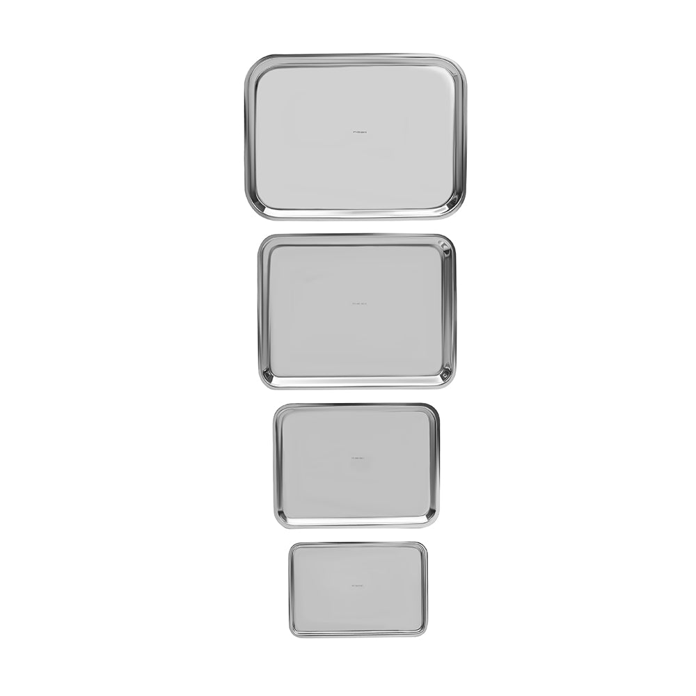 Low Rise Medical Piercing Tattoo Rectangle Stainless Steel Tray