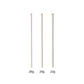 Disposable Stainless Steel Transfer Pins for Internally Threaded or Threadless Jewelry — Bag of 50