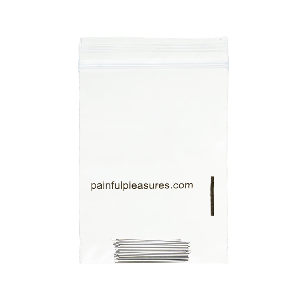 Disposable Stainless Steel Transfer Pins for Internally Threaded or Threadless Jewelry — Bag of 50