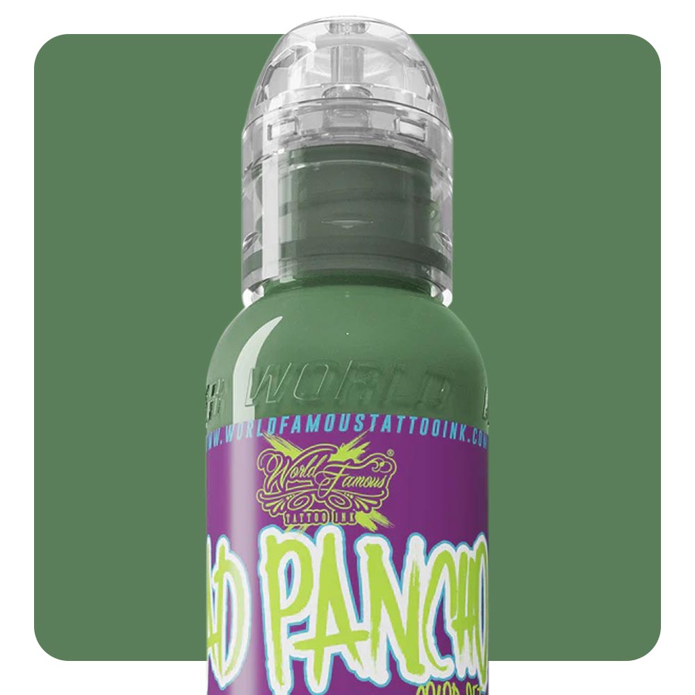 Pancho Medium Green — World Famous Tattoo Ink — Pick Size