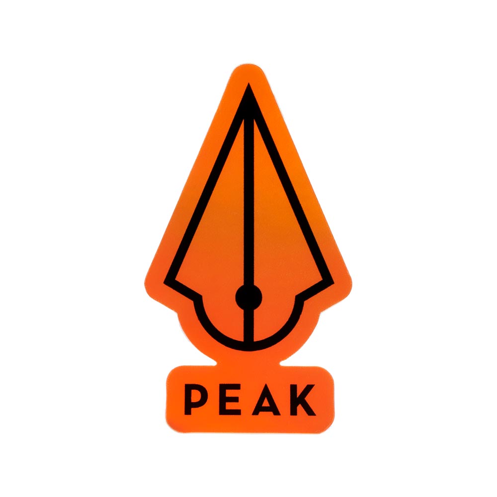 Peak Holographic Die-Cut Sticker — Pick Color — Price per 1 or Pack of 50