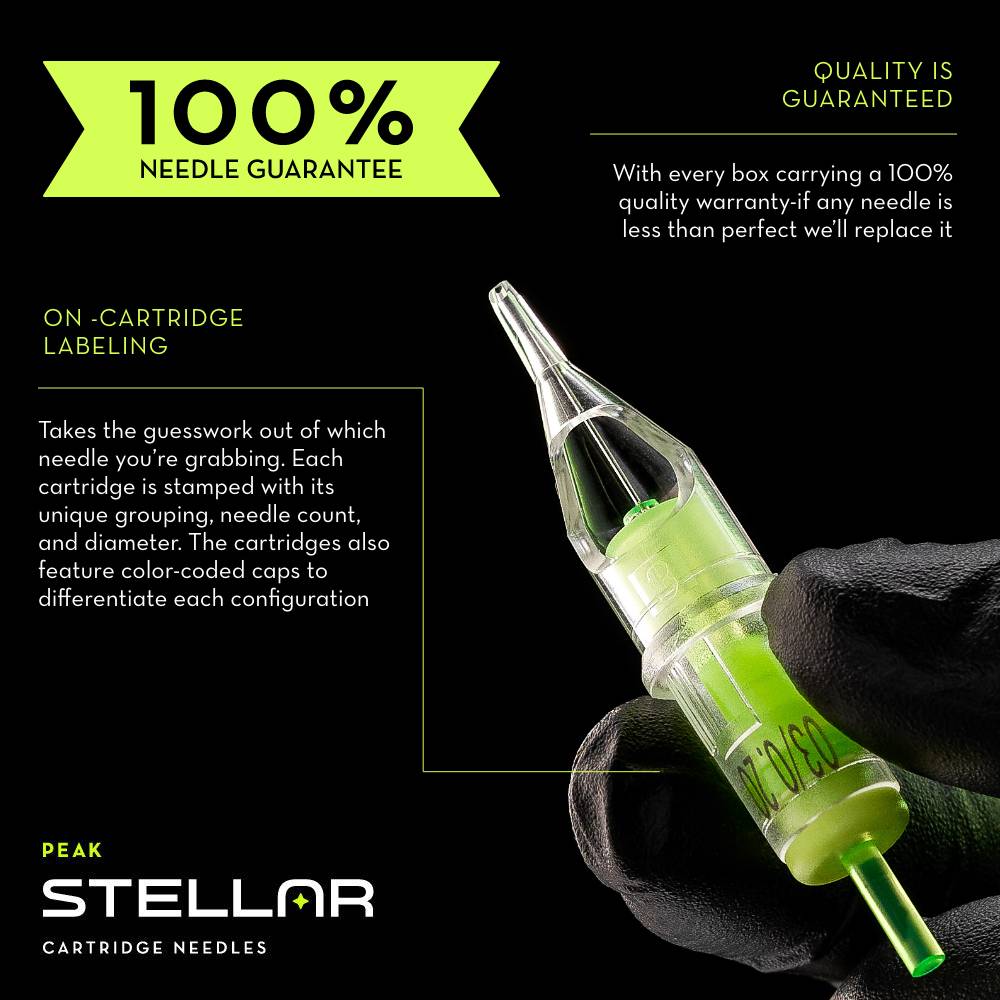 Peak Stellar Needle Cartridges — Sample Pack