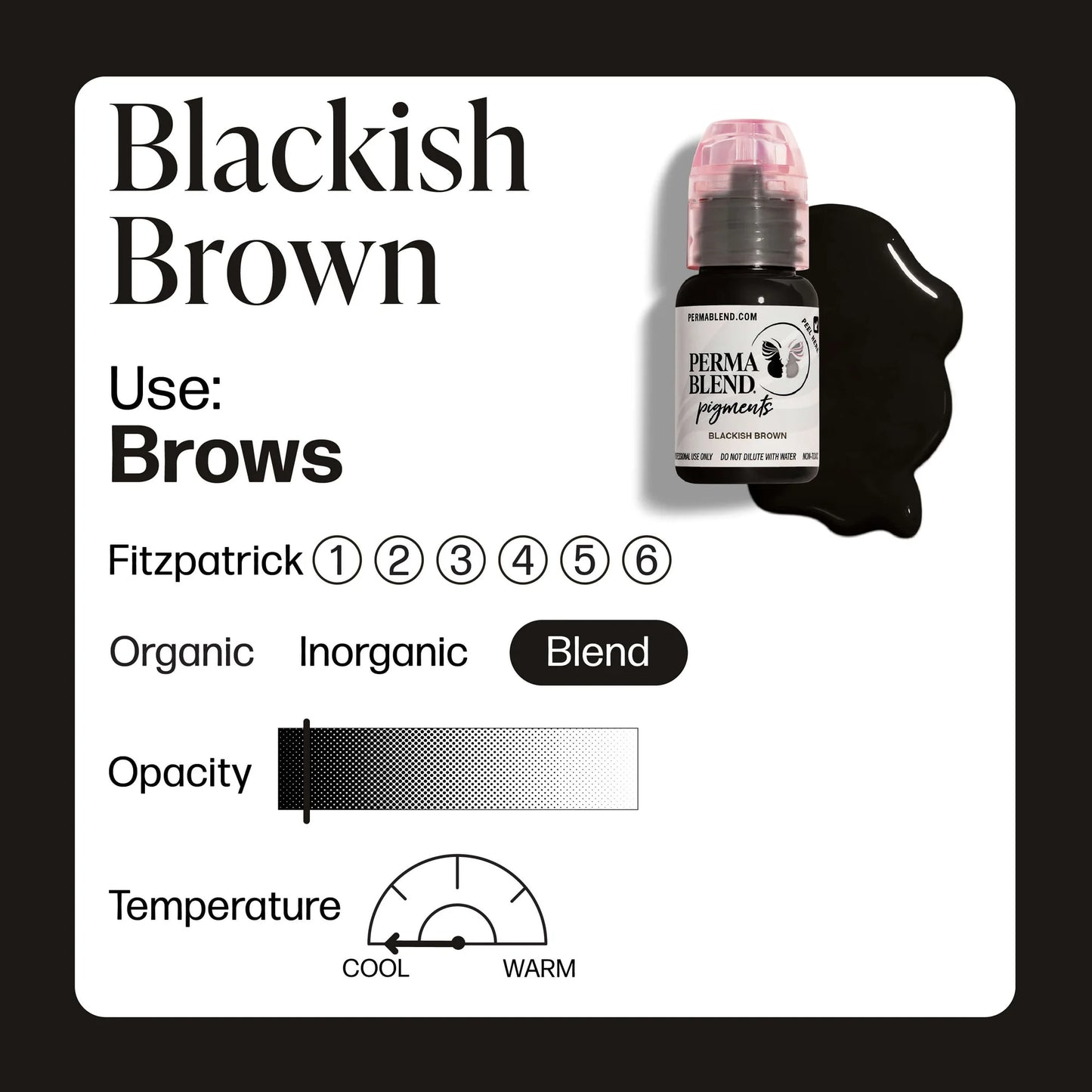 Blackish Brown — Perma Blend — Pick Size