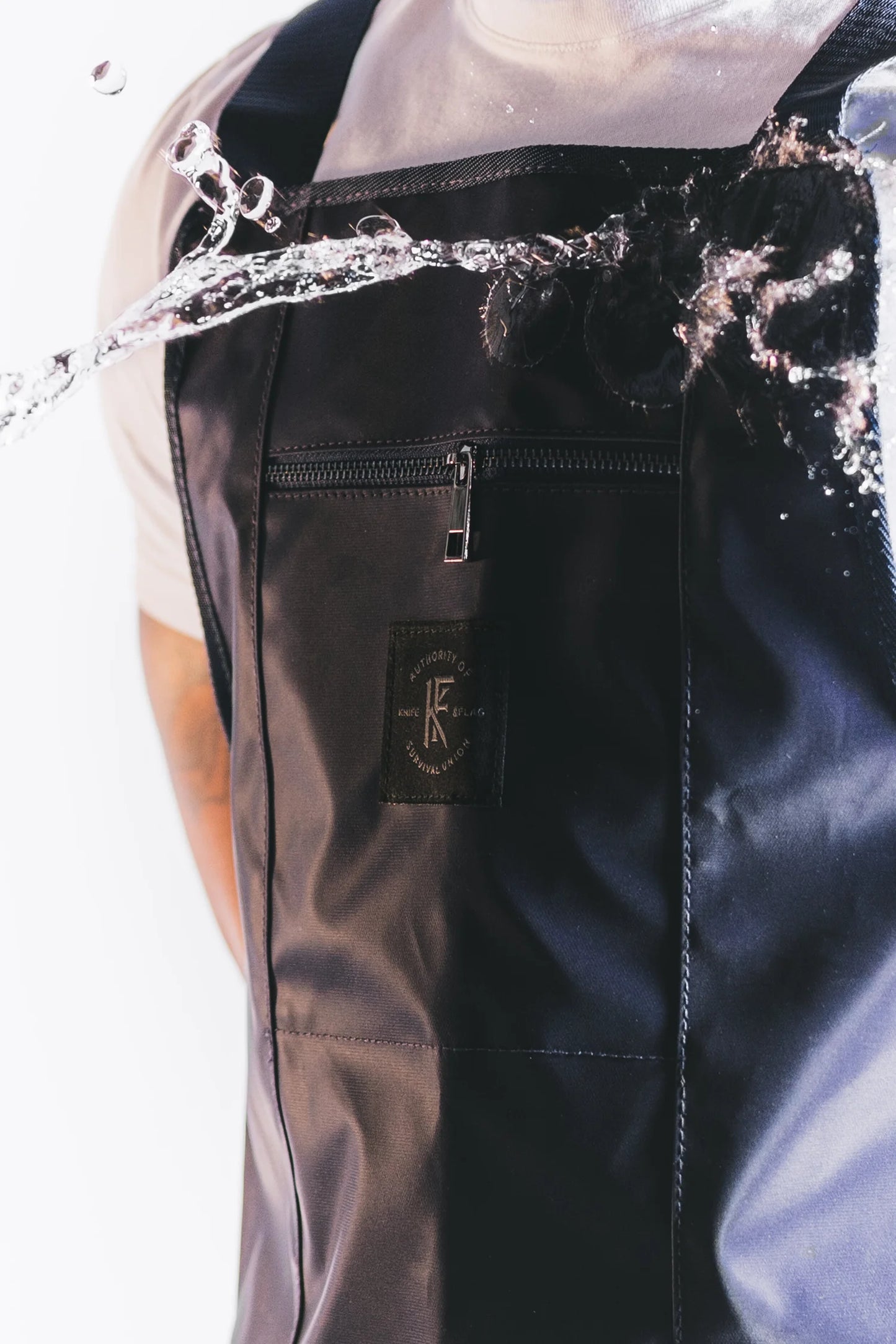 Knife & Flag Non-Porous Core Apron — Pick Color - Painful Pleasures