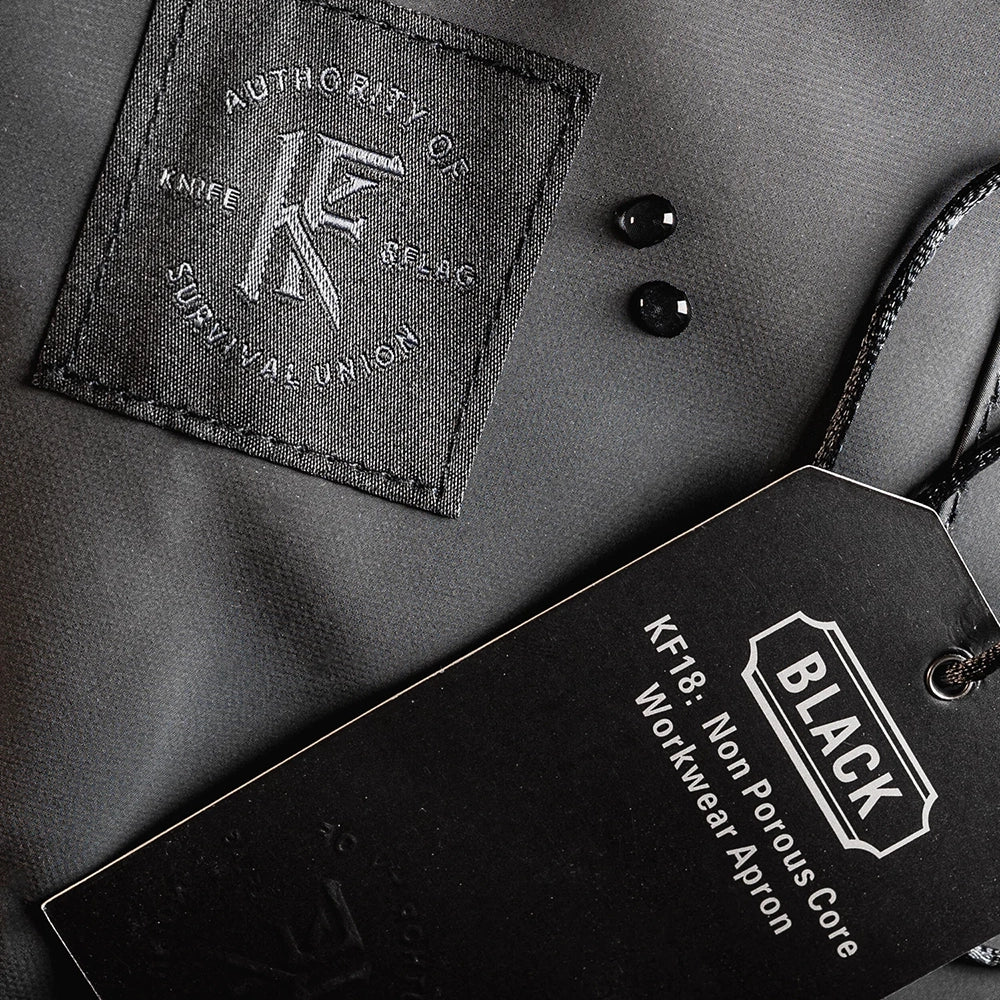 Knife & Flag Non-Porous Core Apron — Pick Color - Painful Pleasures