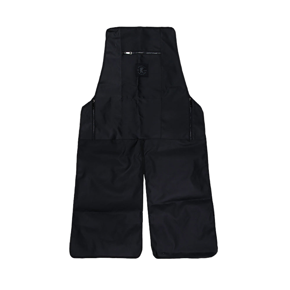 Knife & Flag Non-Porous Split Leg Apron — Black - Painful Pleasures