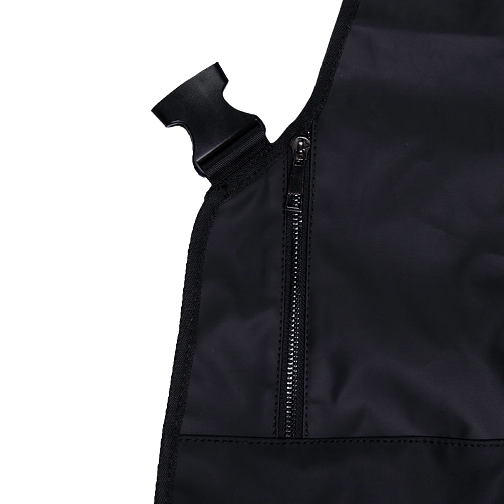 Knife & Flag Non-Porous Split Leg Apron — Black - Painful Pleasures