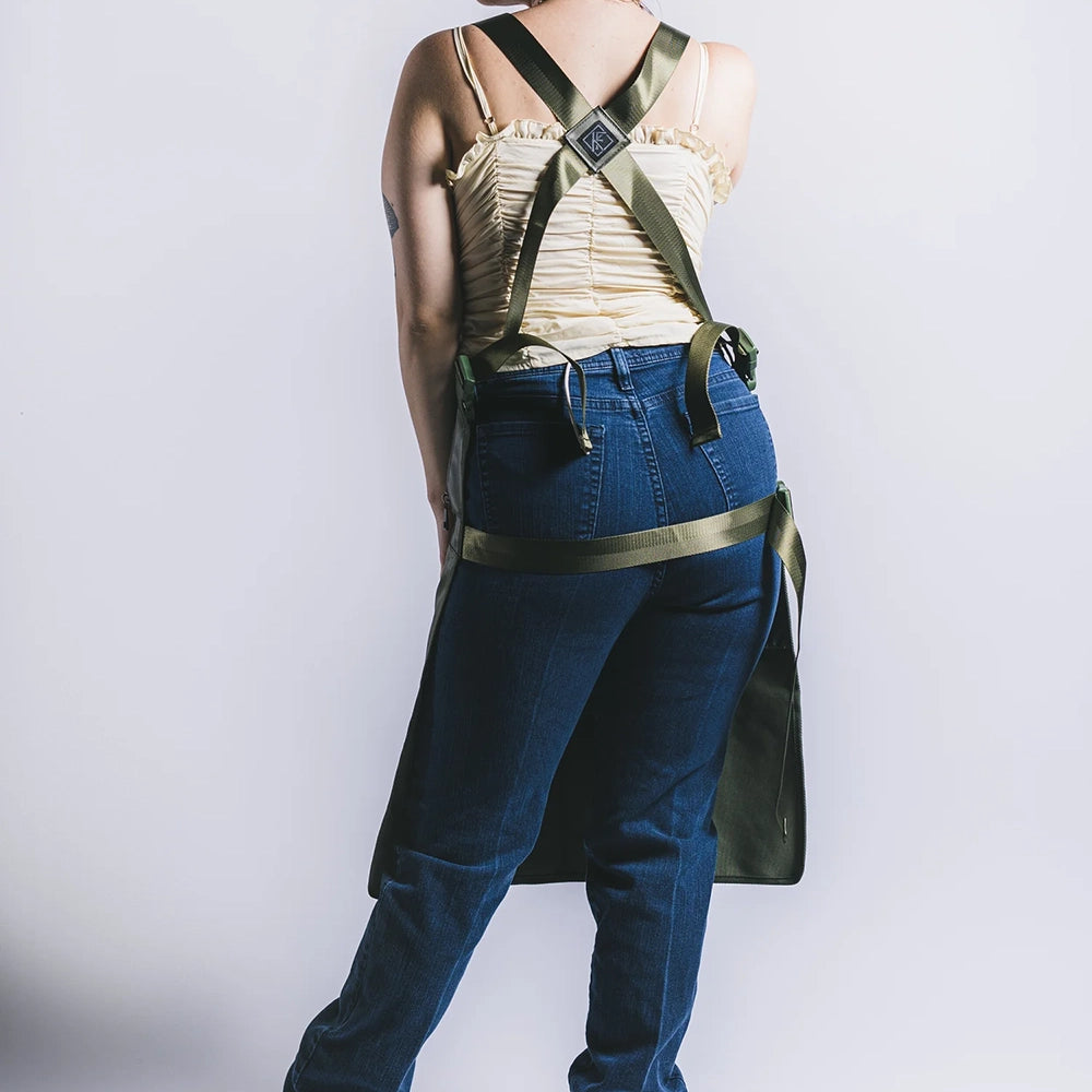 Knife & Flag Non-Porous Core Apron — Pick Color - Painful Pleasures