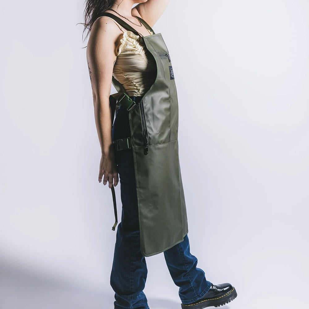 Knife & Flag Non-Porous Core Apron — Pick Color - Painful Pleasures
