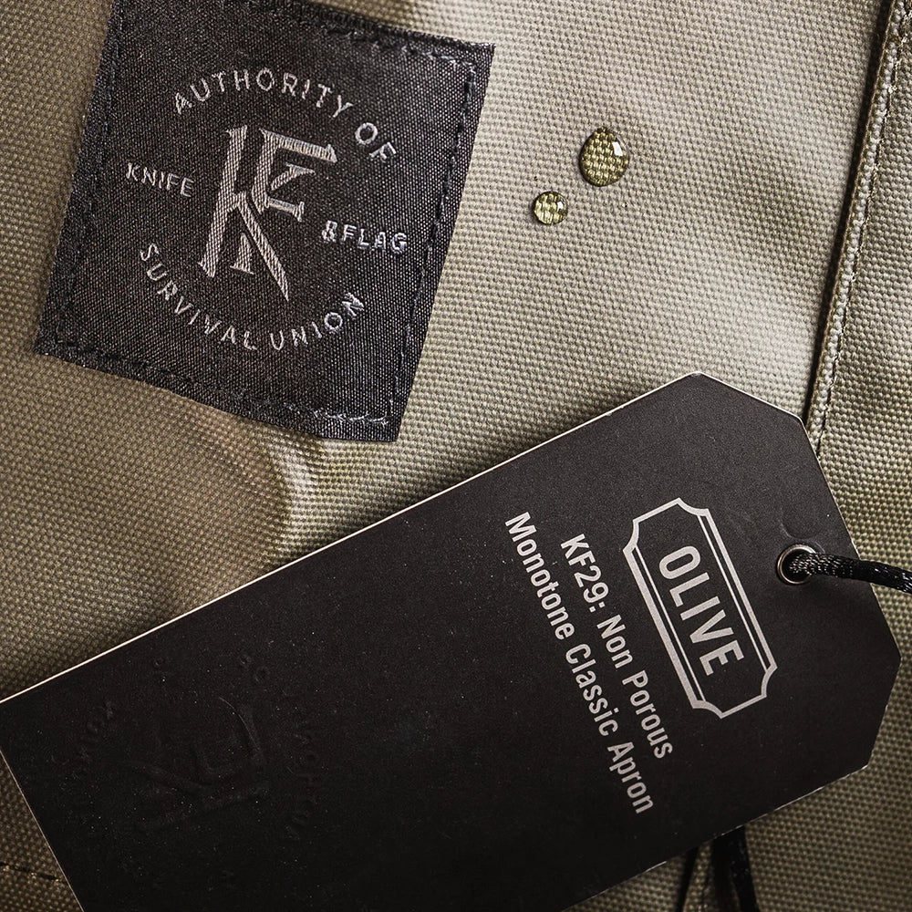 Knife & Flag Non-Porous Core Apron — Pick Color - Painful Pleasures
