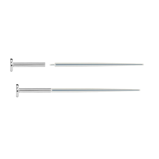 New 316L Stainless Steel Insertion Pin Taper Piercing Tool for Internally  Threaded Body Jewelry Labret Lip Dermal Pull Pin Tools