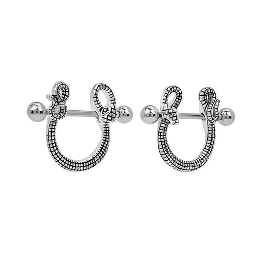 14g 7/8" Snake Nipple Shield Jewelry — Price Per Pair