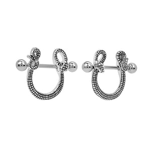 14g 7/8" Snake Nipple Shield Jewelry — Price Per Pair - Painful Pleasures