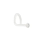18g BioPlastic Bezel Set Gem Nose Screw Body Jewelry