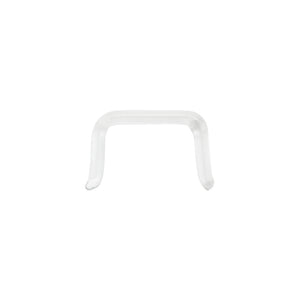 Crystal Glass Septum Retainer — 18g–8g — Price Per 1 - Painful Pleasures