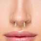 Crystal Glass Septum Retainer — 18g–8g — Price Per 1