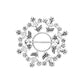 Snowflake Nipple Ring Shield - Price Per 1
