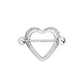 14g 3/4” Crystal Heart Nipple Ring Shield - Price Per 1