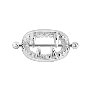 14g Vampire Teeth Nipple Ring Shield - Price Per 1 - Painful Pleasures